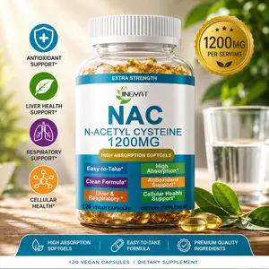 N-Acetyl Cysteine (NAC) Dietary Healthcare Supplement - 1200mg High Absorption Softgels for Liver & Kidney Detox, Immune Support - Vegan, Non-GMO, Gluten-Free, 120 Count (2-Month Supply)