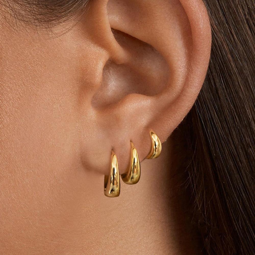 6 Pcs Huggie Hoop Earrings 8mm/10mm/12mm 14K Gold Plated Earring Stack Small Earrings for Women Hypoallergenic Trendy Waterproof Multiple Cartilage Earring for Women Surgical Steel Stud Set 6 Pcs Huggie Hoop Earrings 8mm/10mm/12mm 14K Gold Plated Earring Stack Small Earrings for Women Hypoallergenic Trendy Waterproof Multiple Cartilage Earring for Women Surgical Steel Stud Set