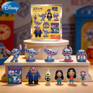 Disney Stitch Blind Bag 1PC Officially Licensed PVC Keychain 3D Figurine Bag Clip Charms Blind Box Anime Figure Collector Keyring Backpack Decor Series One