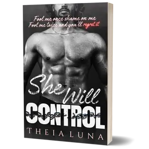 She Will Control by Theia Luna Signed Paperback - A Dark Romance Spicy Novel book lover books