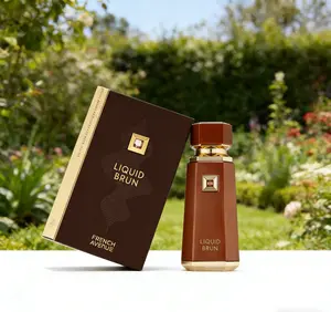 Fragrance World French Avenue Liquid Brun Eau de Parfum for Men | Spicy Vanilla Woody Scent | Cinnamon, Bourbon Vanilla & Praline | 100ml 3.4oz