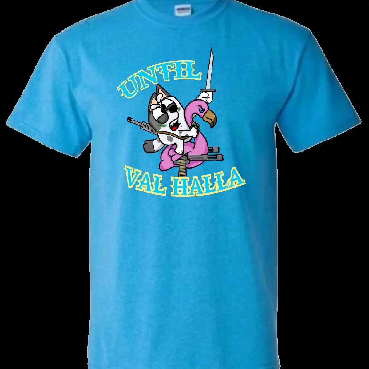 Valhalla Cartoon T-Shirt Short Sleeve Men's Casual Streetwear Comfort Menswear Top Love Crewneck Soft Materia