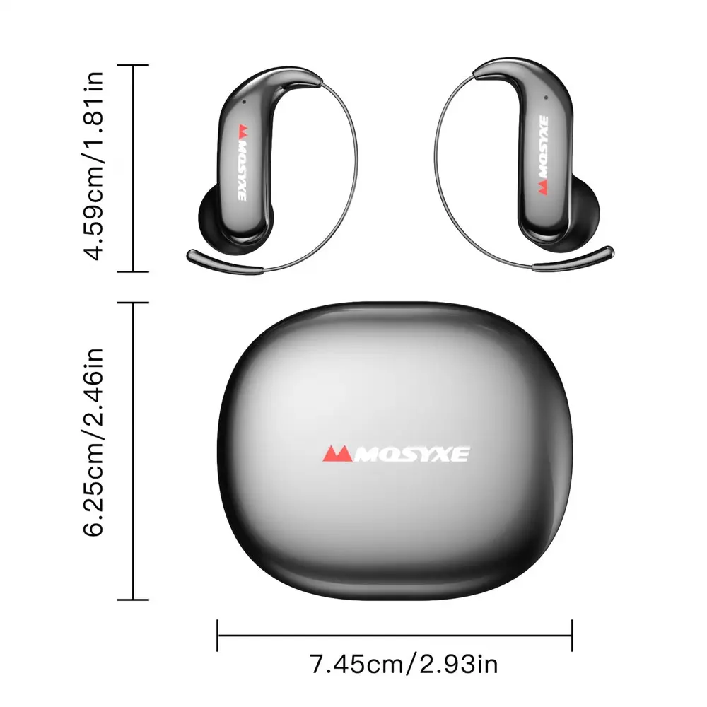 YQ20 Light Weight Bluetooth Electronic Earphones - In-Ear Wireless Headphones with 6.1 Audio, Multi-Language Support, Noise Reduction, iOS & Android Compatibility, Ideal for Travel & Music Listening