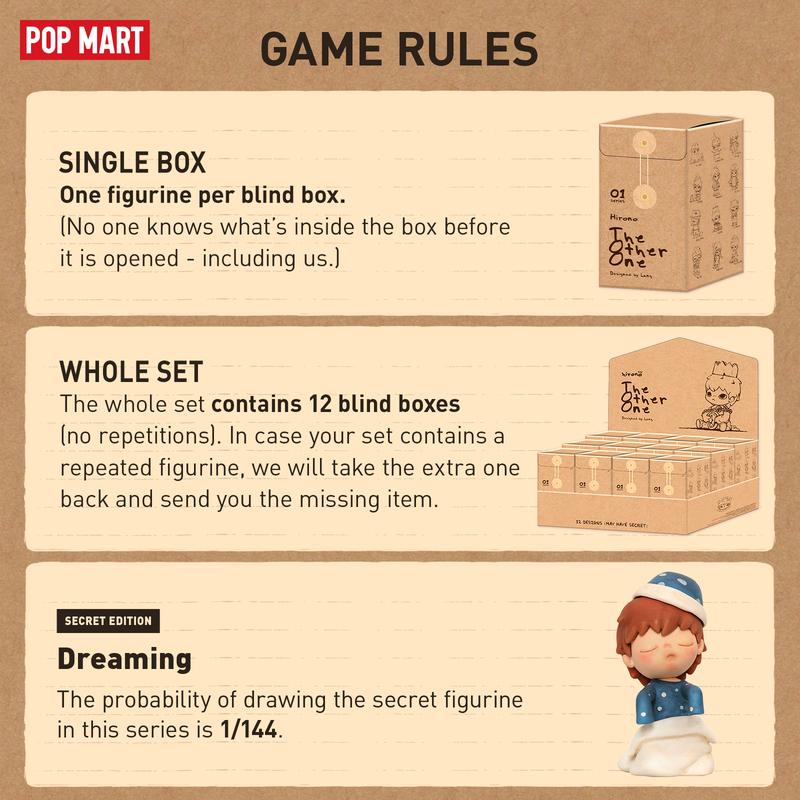 POP MART HIRONO The Other One Series, Blind Box, Mystery Box
