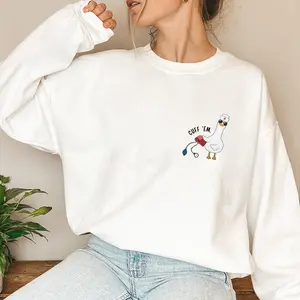 Funny Comfort Colors Nurse Sweatshirt, Silly Goose ER Nurse Pullover, Unisex Cotton Crewneck, Cozy & Hilarious Gift for Nurses, Perfect Casual Wear for Healthcare Heroes