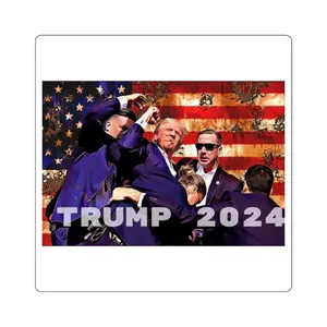 TRUMP 2024 Square Stickers
