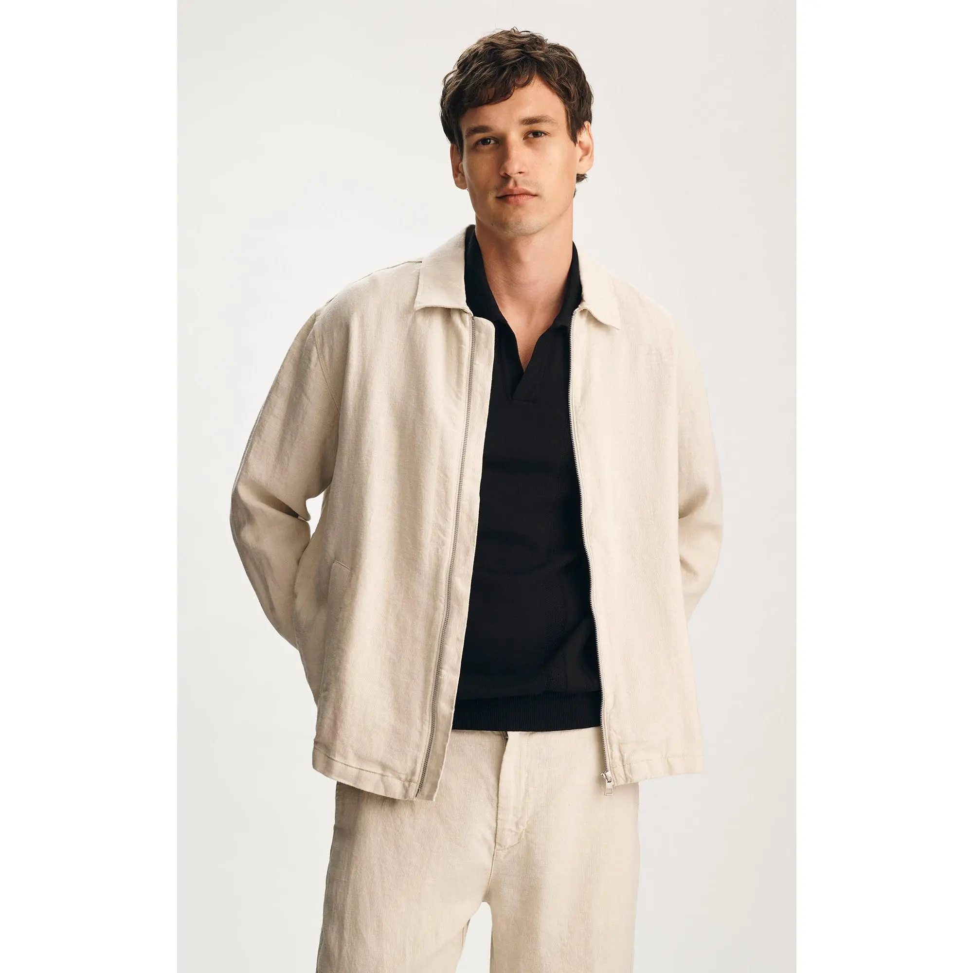 LINEN OVERSHIRT IN MOONSTRUCK