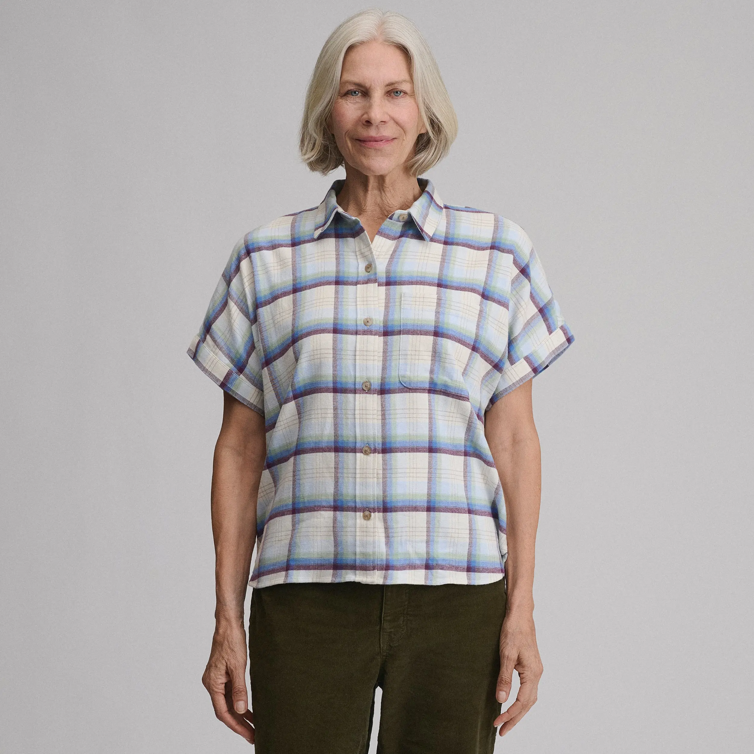 Women's W Field Flex Flannel Short-Sleeve Shirt