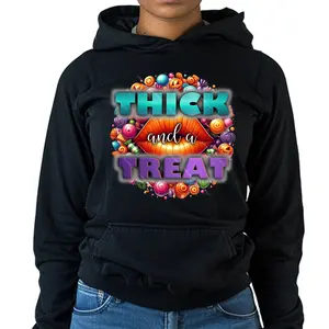 Thick and a Treat Hoodie - Halloween Hoodie, Heavy Cotton Hoodie