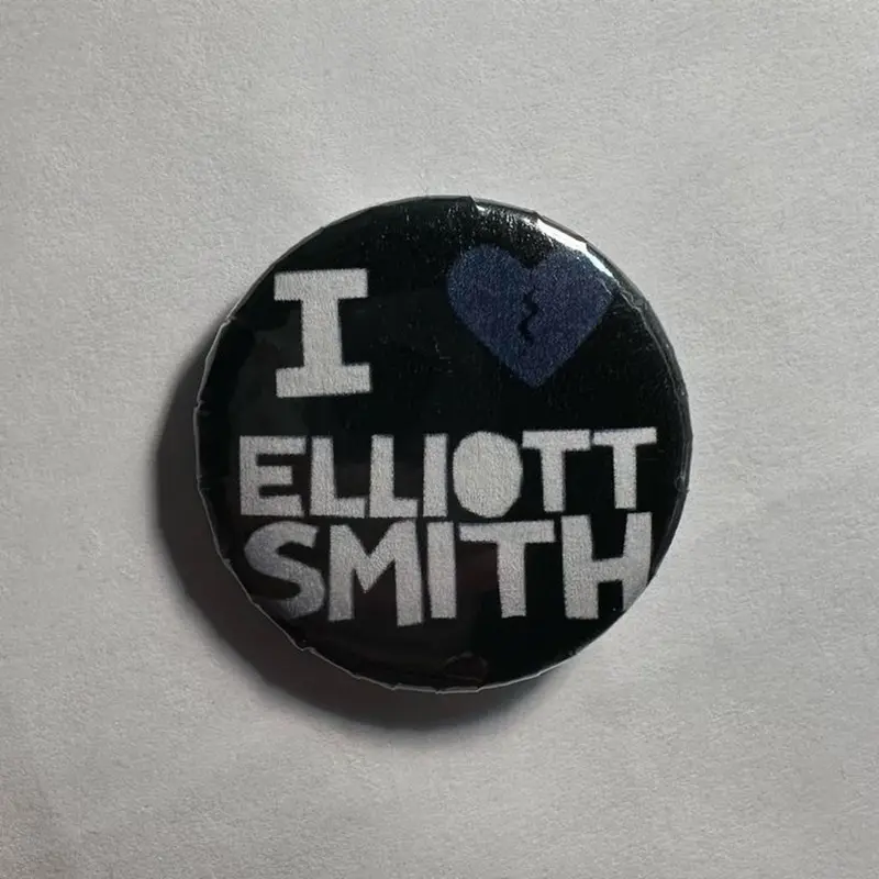 Handmade Elliot Smith either/or album 1.25 inch Pin Button Badge handmade pinback buttons pins