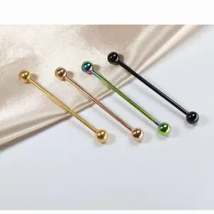 Titanium Industrial Barbell Piercing, Men's Body Jewelry for Piercing Accessories, Men's Jewelry