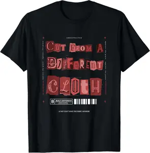Maroon Burgundy Cut From A Different Cloth Maroon Graphic T-Shirt