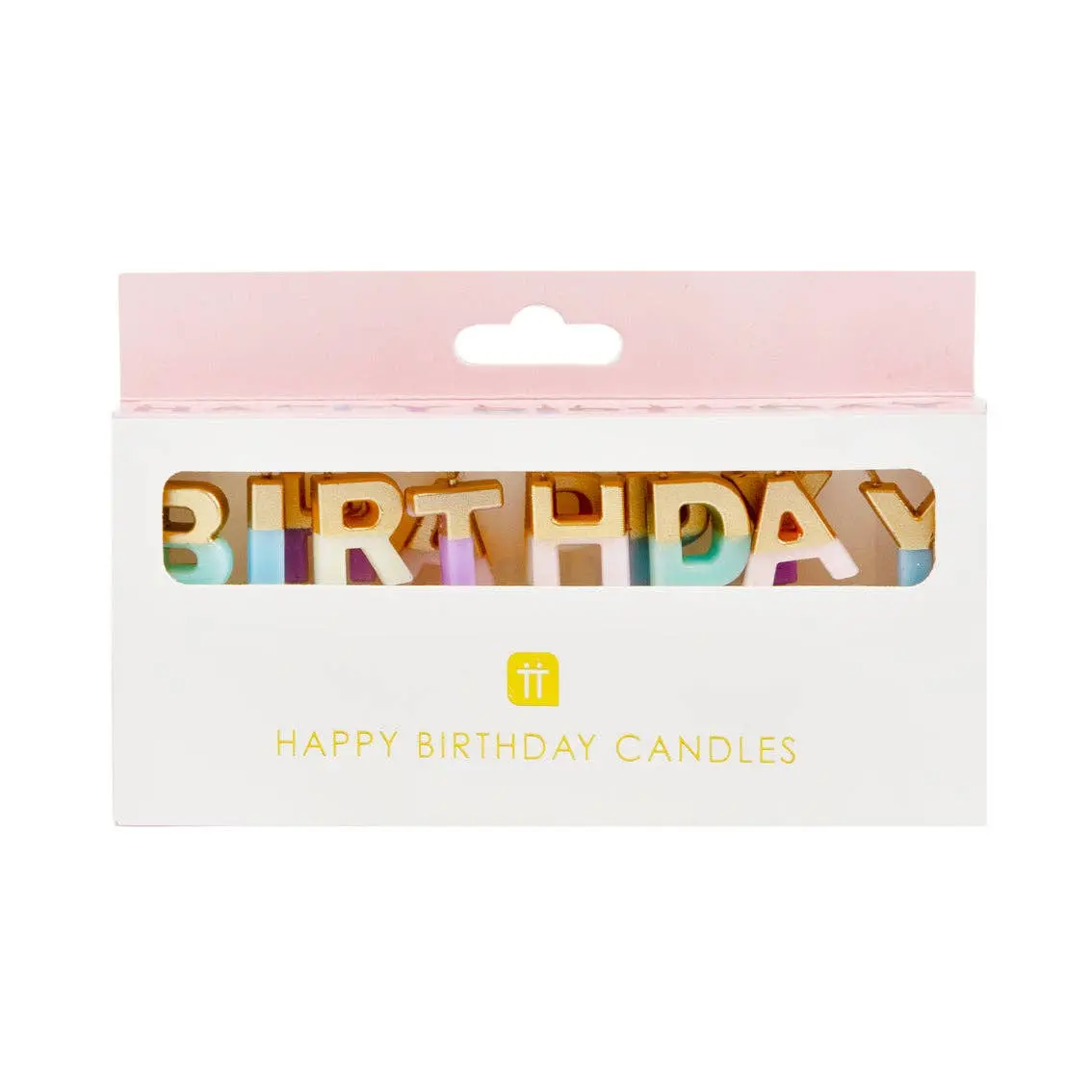 Pastel Color Happy Birthday Candles