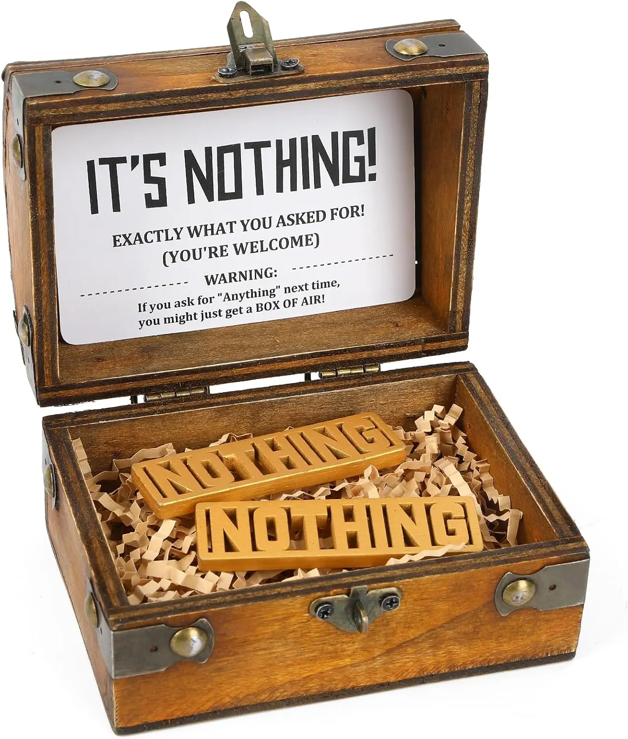 Halloween Gift The Gift of Nothing – Funny Gag Gift for Men & Women, Unique Birthday, Christmas, Father’s Day & Retirement Gift, White Elephant Novelty Gift