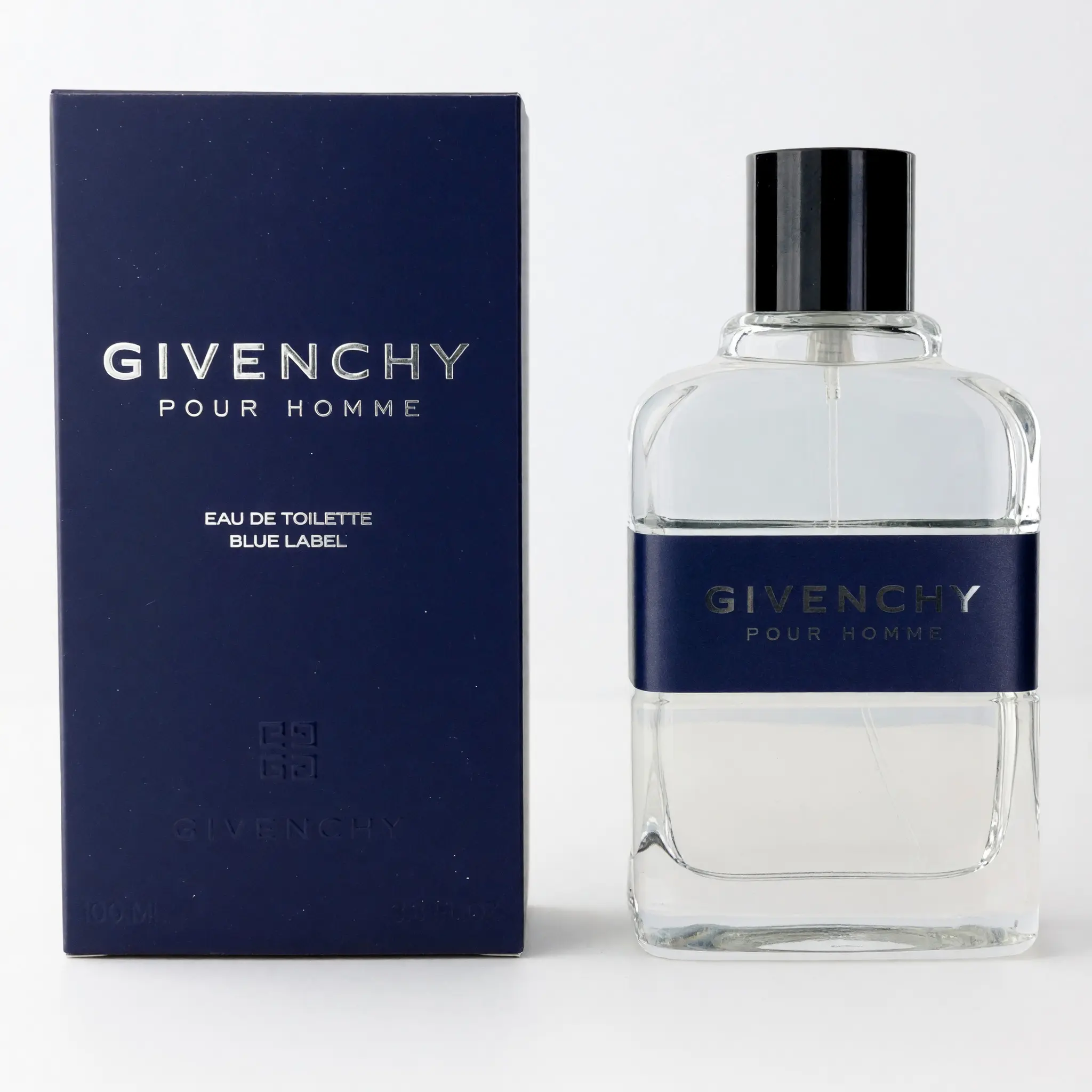 GIVENCHY Pour Homme Blue Label Eau de Toilette - Designer Bottle Men's Fragrance, Fresh Spicy Woody Male Spray Bottle with Cedarwood Vetiver, 3.4 oz Distinctive Cologne