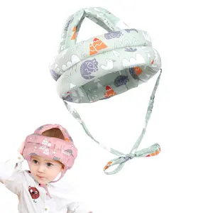 Baby Adjustable Helmet, Lightweight and Soft.Great for Baby Learning to Walk and Crawl Pink Green Gray