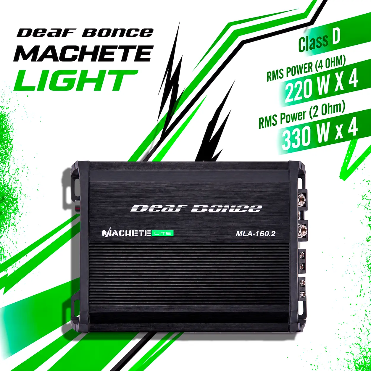 MACHETE MLA-160.2 | 160 Watt 2-channel amplifier