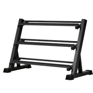 1100LB Capacity Adjustable 3-Tier Dumbbell Rack for Home Gyms  36-Inch Base Model Storage Stand