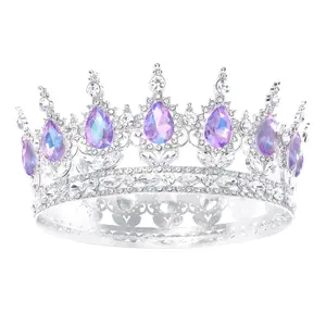 Queen Crown for Women Crystal Tiara for Girl Rhinestone Wedding Headband for Bride Hair Accessories for Costume Birthday Party Prom