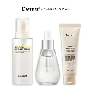 [De:maf Official] Pore Care Routine Set | First Serum + Green Cica Ampoule + Squalane Barrier Cream | Pore Tightening & Oil Control