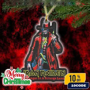 Iron Maiden Xmas Ornament – Stranger in a Strange Land Metal Holiday Decor Gift