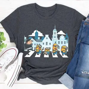 Funny Yellow Cartoon Family Shirt, Vintage Movie Inspired Tee, Family Vacation T-Shirt, Cute Animated Character Shirt, Road Trip Outfit