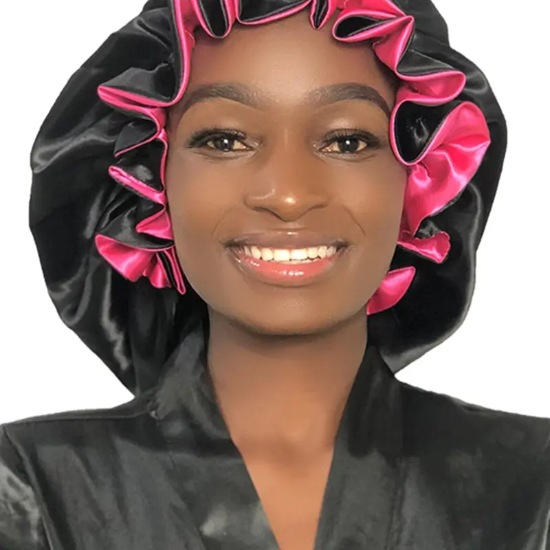 【Black Friday】Women's Reversible Double-Layer Bonnet, Ideal for Sleep & Makeup, Sleep Bonnet, Multiple Colors Available