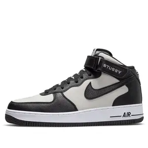 Nike x Stussy Air Force 1 Mid 'Black White' DJ7840-002