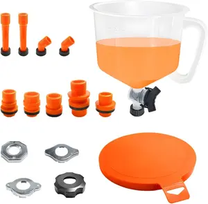 Coolant Funnel Kit, Radiator Funnel Bleeder Kit with, No Spill Coolant Funnel Kit for Auto Mechanics & Most Vehicle Radiators, Car Accessories