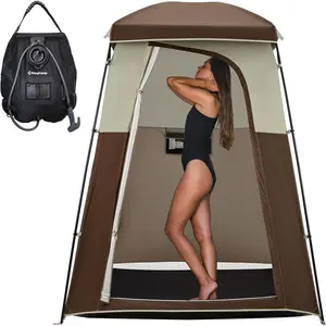 KingCamp Shower Tent, Portable Privacy Tent Outdoor Camping 1/2 Room Toilet Tents with Shower Bag & Dressing Room for Beach, Camping & Hiking