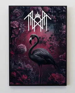 Sleep Token Even In Arcadia Poster, Flamingo Art Print, Sleep Token Wall Art, Music Band Fan Decor, Aesthetic Poster for Bedroom Wooden Wall Art Floral Abstract Design
