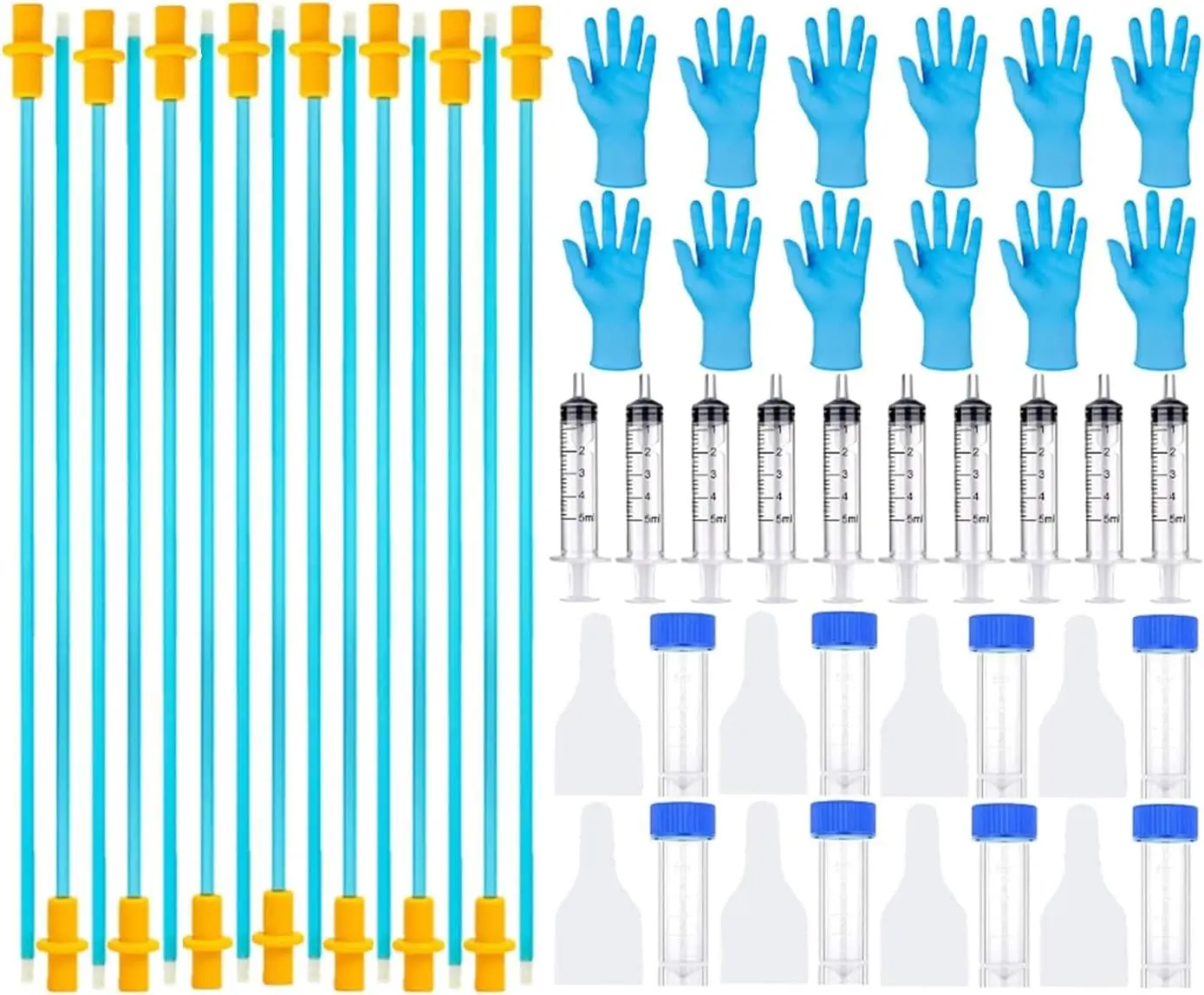 15 Set AI Artificial Insemination Dog Breeding Kit, Canine Breeding Kit, Disposable Canine Artificial Insemination, Dog Insemination Breeder Kit, Canine Breeding Supplies for Large Breeds (11.8 inch)M
