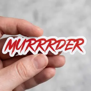 Alan Cumming Murrrder Sticker, Funny Parody TV Show Sticker, Traitor Sticker, Laptop Water Bottle Decal