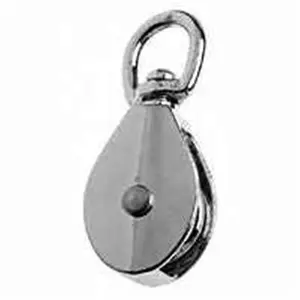 Baron 0173ZD-3-4 Single Swivel Rope Pulley Cast Iron- .75 In. Baron 0173ZD-3-4 Single Swivel Rope Pulley Cast Iron- .75 In.