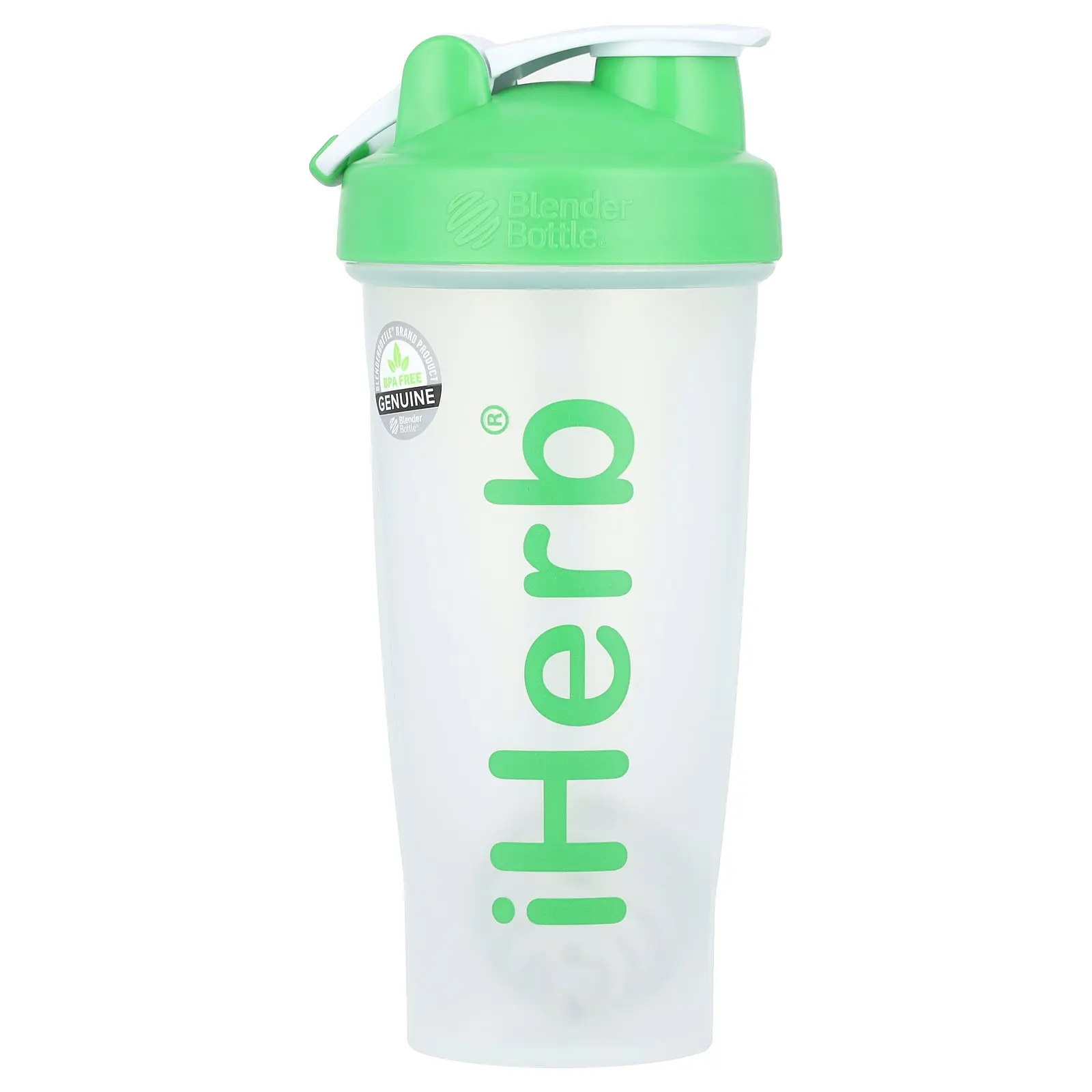 iHerb Goods iHerb Blender Bottle with Blender Ball, Green, 28 oz