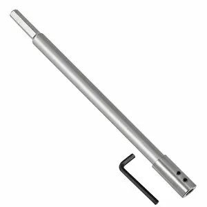 10 Inch Forstner Bit Extension Extra Long Drill Bit Extension for Adding Over 8-3/4" of Drilling Depth (10" for 3/8" Round Shank or Hex Shank)