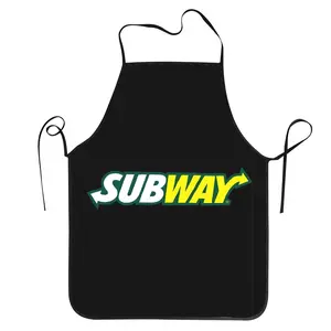 1 pc Bib subway 3 Aprons for Men Women Unisex Adult Chef Kitchen Cooking Tablier Cuisine Painting