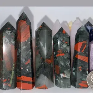 Bloodstone Crystal Tower Bloodstone Home Decor Bloodstone Crystals Home Ornament