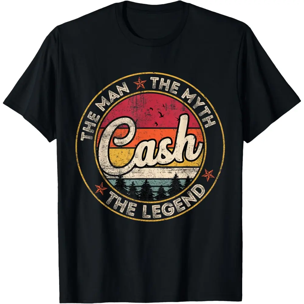 Cash The Man The Myth The Legend Personalized Name T-Shirt