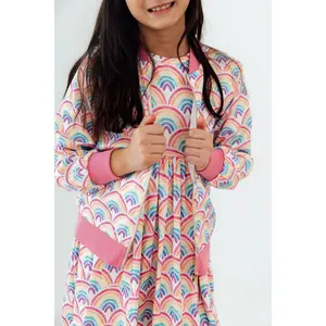 Watercolor Rainbows Satin Jacket