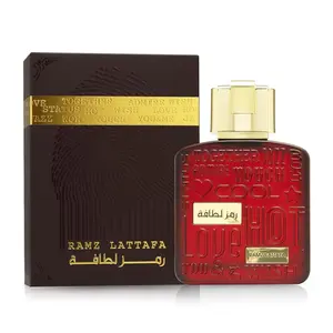 Lattafa Ramz Gold Eau de Parfum Spray for Unisex 3.4 Oz Perfume Cologne Fragrance Fruity Floral Sweet Musky Vanilla