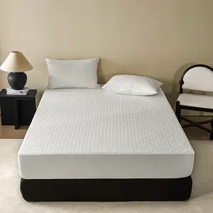 NESTCORE Waterproof Mattress Protector,queen mattress topper–Soft waterproof fitted sheet, Breathable & Wrinkle-Resistant, Noiseless mattress cover, Deep Pocket up to 16", Machine Washable, Hypoallergenic Mattress Cover