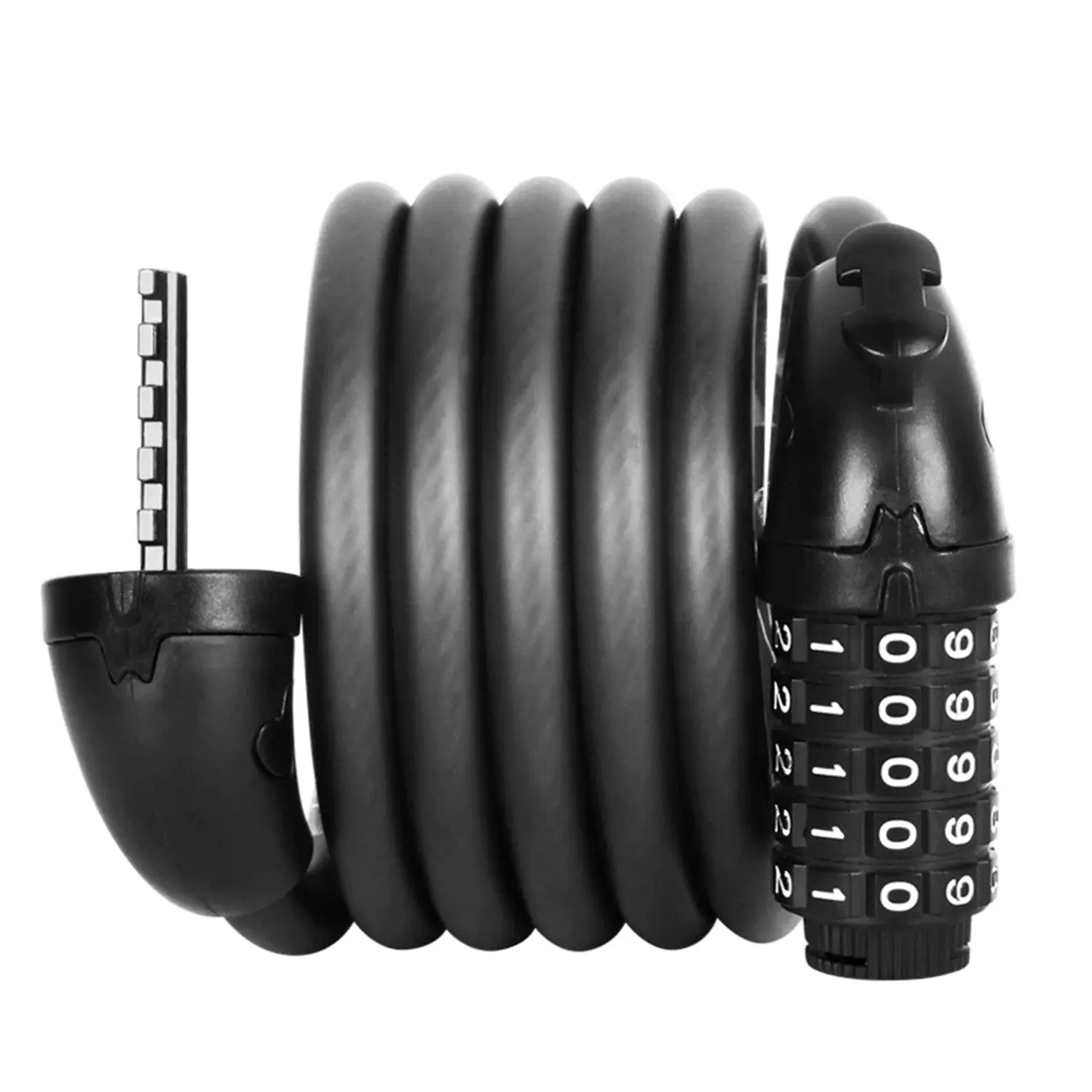 DGZ Bicycle Password Cable Lock - Steel Chain Lock for Mountain Bikes, Electric Bikes, Convenient Cycling Security Accessory