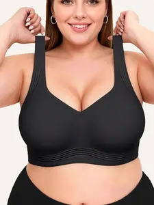 Jelly Bras Women Seamless Lift Bra Wireless Push Up No Underwire Full Coverage Plus Bras Comfort Supportive Sports T-Shirt Bra
