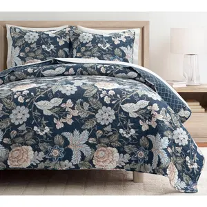 Lush Decor Sydney Reversible Cotton Quilt 3pc Set- F/Q
