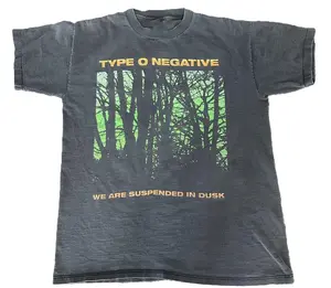 Type O Negative Vintage 90s We Are Suspended in Dusk T-Shirt Unisex Cotton Fabric Tee Full Size