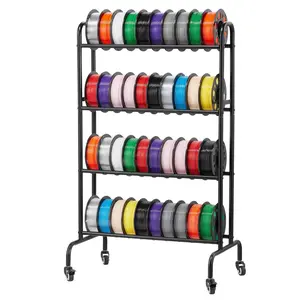 Father's Day Gift VEVOR 3D Printer Filament Storage Rack 4 Tier Filament Spool Holders Racks
