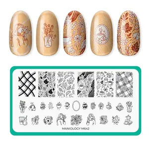 Autumn Vibes (M642) - Nail Stamping Plate Autumn Vibes (M642) - Nail Stamping Plate