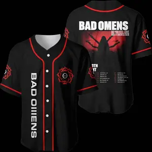Badd Ommens Concrete Jungle Baseball Jersey, Rock Band Tour 2026 Apparel For Men Women, Concert Fan Merch Gift  | 150126.R0381.ID02 K