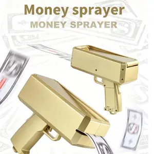 The "spit money and shoot money" game toy. Suitable for weddings, birthdays, nightclub fun parties and gifts. Perfect for enhancing the atmosphere at party gatherings. Includes realistic toy money (this product does not include batteries)